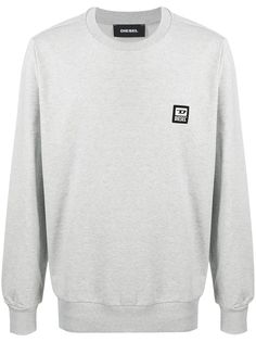 Diesel толстовка с нашивкой-логотипом