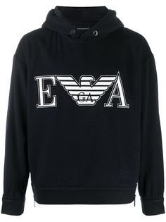 Emporio Armani худи с вышитым логотипом