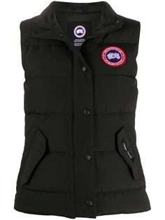 Canada Goose дутый жилет с нашивкой-логотипом
