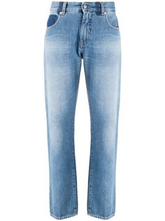 MM6 Maison Margiela прямые джинсы с завышенной талией