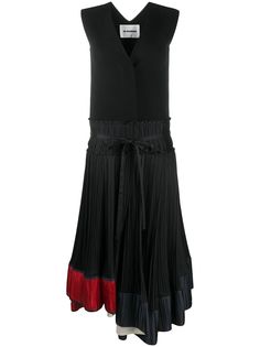 Jil Sander платье с плиссированной юбкой