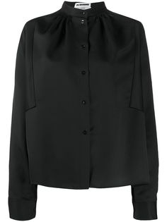 Jil Sander рубашка Sunday с воротником-стойкой