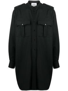 Jil Sander удлиненная рубашка