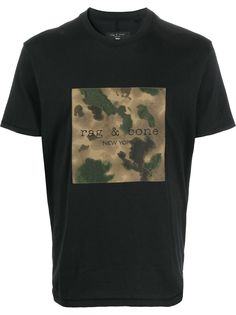 Rag & Bone camouflage-print cotton T-shirt