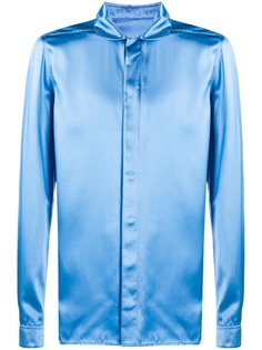 Rick Owens Performa Faun liquid latex satin shirt