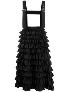 Comme Des Garçons Noir Kei Ninomiya юбка на бретелях с оборками