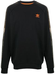 adidas logo print cotton sweatshirt