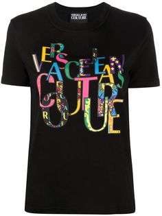 Versace Jeans Couture футболка с логотипом и короткими рукавами