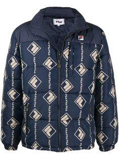 Fila пуховик с логотипом