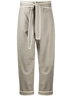 Stella McCartney укороченные брюки с завязками
