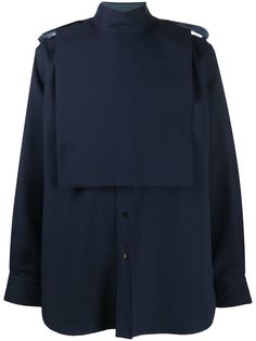 Jil Sander рубашка с манишкой