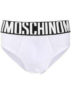 Moschino трусы-брифы с логотипом на поясе