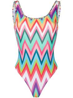 Missoni Mare купальник с принтом зигзаг