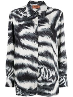 Missoni рубашка с зебровым принтом
