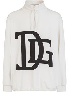 Dolce & Gabbana толстовка с принтом DG и кулиской