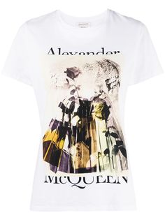 Alexander McQueen футболка с графичным принтом