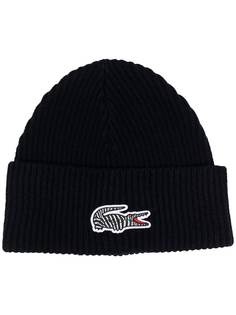 Lacoste вязаная шапка с логотипом