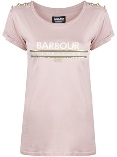 Barbour футболка с круглым вырезом и логотипом
