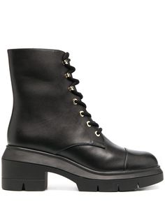 Stuart Weitzman массивные ботинки на шнуровке
