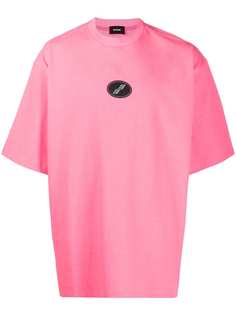 We11done футболка оверсайз с нашивкой-логотипом