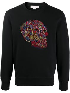 Alexander McQueen skull-embroidered sweatshirt