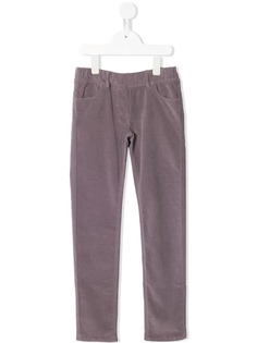 Il Gufo velvet-style elasticated trousers