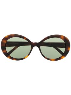 Saint Laurent tortoiseshell round-frame sunglasses