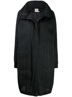 Pleats Please Issey Miyake дафлкот с мелкими складками