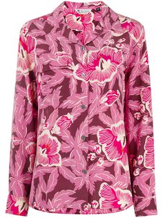 Equipment silk floral-print shirt