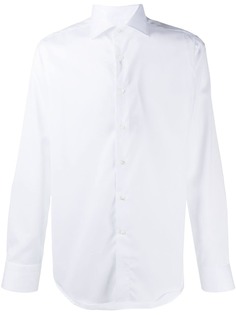 Canali tailored long-sleeved cotton shirt