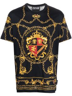 Versace Jeans Couture chain-link print cotton t-shirt