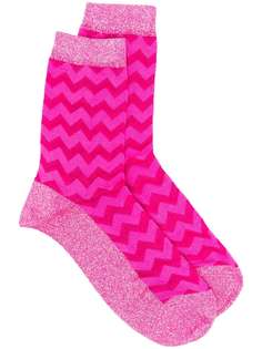 Paul Smith zig-zag knit socks