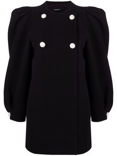Givenchy двубортное пальто с контрастными пуговицами