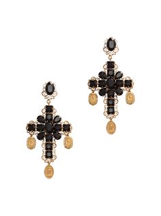 Dolce & Gabbana серьги-клипсы с камнями