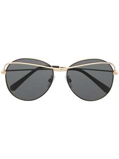 Dolce & Gabbana Eyewear солнцезащитные очки в круглой оправе
