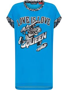 Dolce & Gabbana длинная футболка с надписью