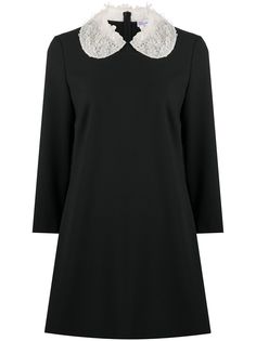 RedValentino платье из ткани кади