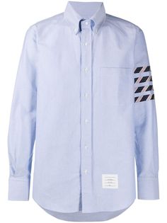 Thom Browne рубашка с полосками 4-Bar