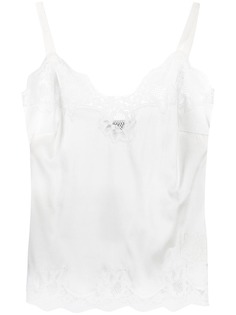 Dolce & Gabbana топ с кружевом