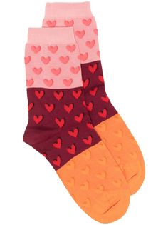 Paul Smith heart-intarsia socks