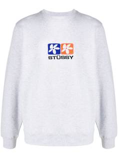 Stussy толстовка с вышитым логотипом