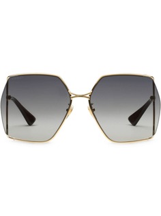 Gucci Eyewear солнцезащитные очки в овальной оправе