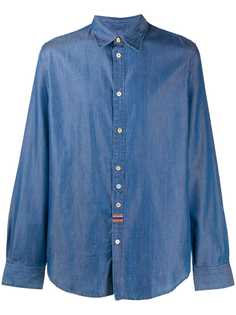 Paul Smith embroidered-stripe denim shirt