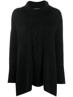 N.Peal single cable oversize cashmere sweater