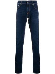 Alexander McQueen logo patch slim-fit jeans