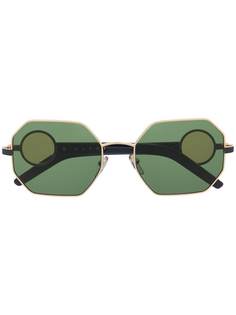 Marni Eyewear солнцезащитные очки в массивной оправе