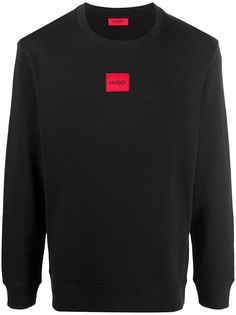 HUGO logo-patch sweatshirt