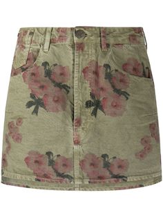 One Teaspoon укороченная юбка с цветочным принтом