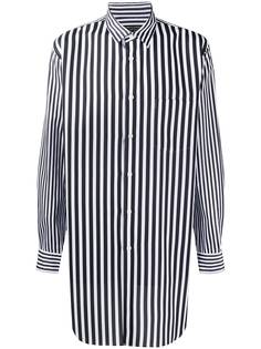Comme Des Garçons Homme Plus striped layered-look longline shirt