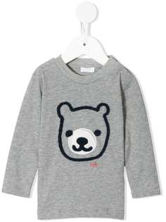 Il Gufo bear-embroidered T-shirt